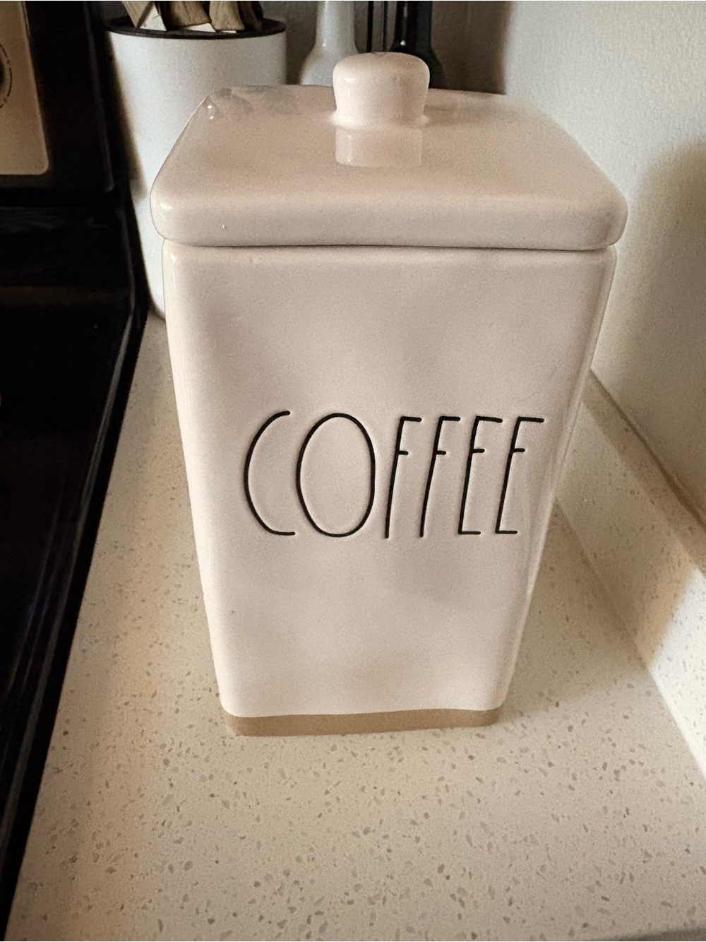 Rae Dunn Glass Coffee Canister